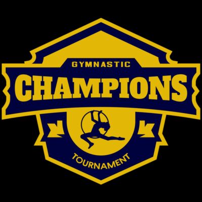 Champions Gymnastic Tournament logo template Thumbnail